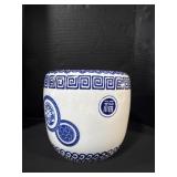 Blue & White Porcelain Planter.