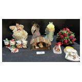 Christmas Angel Tree Toppers, Cat Figures.