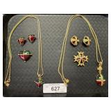2 Anne Klein Necklace, Earrings, Brooch Sets.