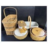 Assortment Of Longaberger Baskets.