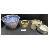 Stoneware Pottery, Butter Crock, Vase, Unique