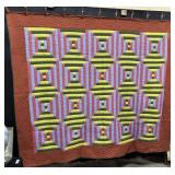 Stunning 1940ï¿½s Quilt Signed By Maker.