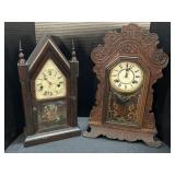 Antique Gingerbread & Steeple Clocks.