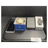 Armitron Watch, Fossil Watch, Android Phone.