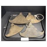 4 Burmese Spinning Gongs.