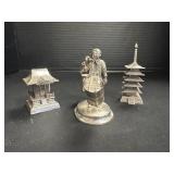 Sterling Silver Pagoda S&P Shakers.: Also