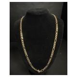 10KT Figaro Chain Necklace.