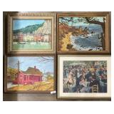 Signed And Framed Paintings On Panels, Renoir.