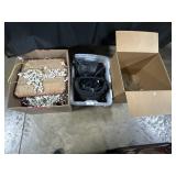 Clear Glasses, Camera Bags, Sea Shell Light Art.