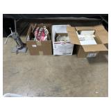 Cast Iron Cigar Press, Fishing Supplies, Goblets.