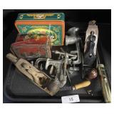 Garage Clamps, Tin Lunch Boxes, Back Scratcher.