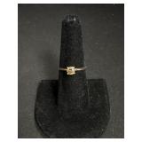 10K Gold Diamond Ring.