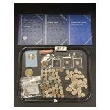 90% Silver Barber Dime, Buffalo Nickels, Pennies.