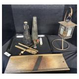 Brass & Glass Lantern, Straight Mutes.