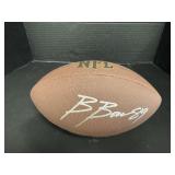 Brock Bowers Autographed Football.
