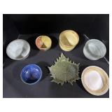 Assortment Of Hand Made Pottery.