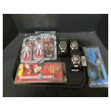 NOS Star Wars Watches, Action Figures, Disney.