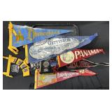 7 Vintage Souvenir Pennants.
