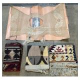 Native American Rugs & Hand Made Shawl.