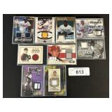 Baseball Jersey Piece Cards, Fleer, Topps.