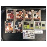 Topps, Fleer Jersey Piece Baseball Cards.