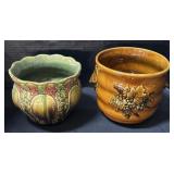 McCoy & Unmarked Pottery Planters.