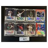 8 - Topps Autographed Baseball Cards.