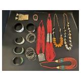 Coral Style, Beaded Necklaces.