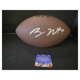 Bo Nix Autographed Football.