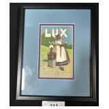 Black Americana Lux Laundry Soap Advertising.