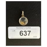 14k Gold Filled Shaker Charm Pendant.