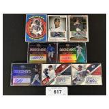 Topps, Upper Deck, Autograph, Bat Piece Cards.