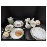 Assortment Of Plates & Dinnerware.
