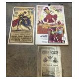 Bull Fighting, Western, & Political Posters.