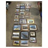 30 Framed Railroad Train Pictures.