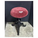 Antique Velvet Piano Stool.
