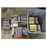 Music CDs & VHS Movies.