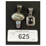 Sterling Silver Gemstone Pendants.