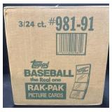 Sealed Case Of Topps ï¿½91 Rak Pak Cards.