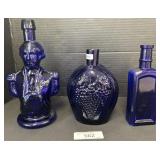 Broken Pontil Blown Glass Bottles, Washington.