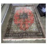 BEAUTIFUL Hand Woven Kashmir Medallion Rug.