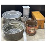 Galvanized Basins, Veedol Oil Adv Can.