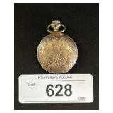 10K Gold Over Metal Suffolk Engraved Pocket Watch.