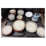 Stonecrest Carrousel Brown Dinnerware.