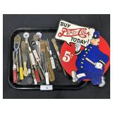 Pepsi Sign & Letter Opener Advertising.