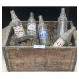 Maï¿½s Soda Advertising Crate & Bottles.