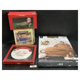 Wooden Charcuterie Board, Christmas Dishes.