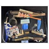 Hat Pins, Hand Fans, Wooden Whistles.