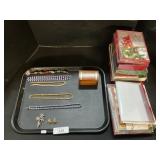 Costume Jewelry, Monet, Christmas Cards.