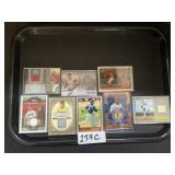 8 Authentic Game Worn Uniform Baseball Cards.